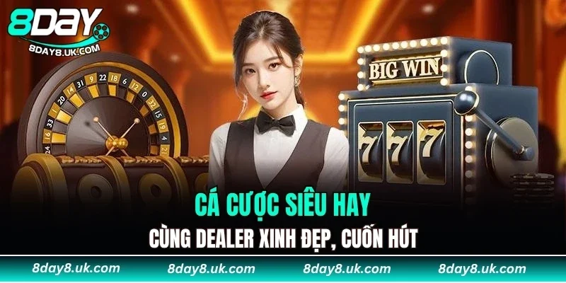Cá cược siêu hay cùng dealer xinh đẹp, cuốn hút